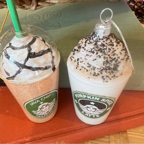 Pumpkin Spice Java Ornament pair - Picture 3 of 10